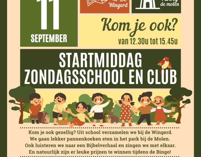 Startmiddag zondagschool en club