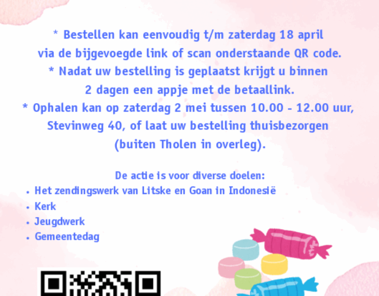 Snoep actie